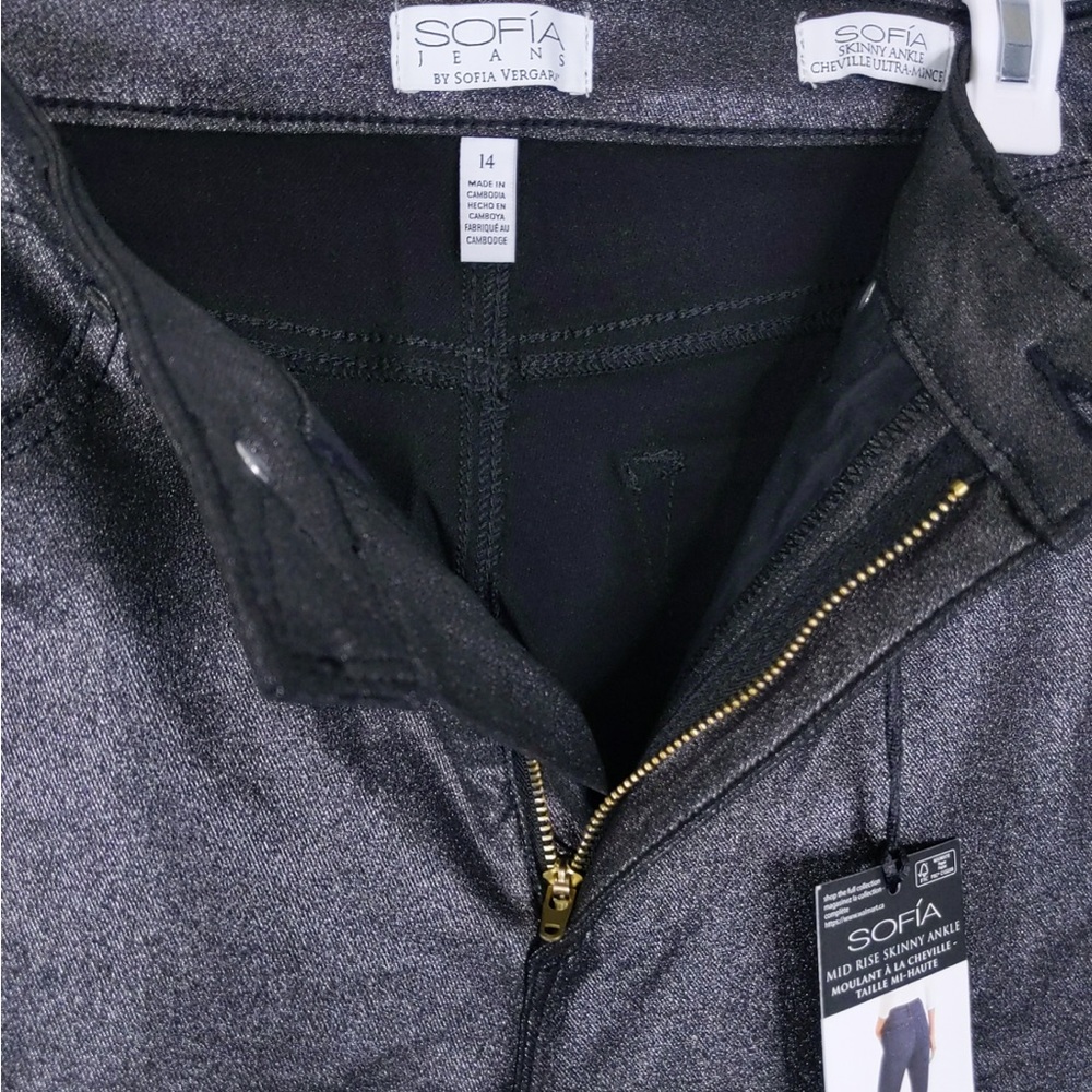 2x 👯‍♀️Host Pick⚡️Sofia Jeans-Sofia Vergara Skinny Ankle Shimmer Jeans - Picture 4 of 8